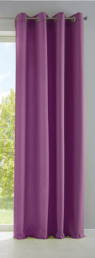 Vorhang Blickdicht Gardine Matt Lichtdurchlässig »PALERMO« mit Ösen und Raffhalter Dekoschal 10000265 Lila HxB 245x140 cm Vorhang 10000265lila | girdainenbox.com