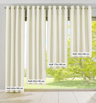 2er Set Vorhänge Blickdicht Gardinen Matt Lichtdurchlässig »PALERMO« mit Ösen und Raffhalter Dekoschal 10000265-2 Vorhang Set 10000265size_creme | girdainenbox.com