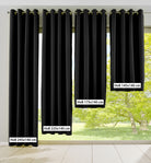 Vorhang Blickdicht Gardine Matt Lichtdurchlässig »PALERMO« mit Ösen und Raffhalter Dekoschal 10000265 Vorhang 10000265size_schwarz_b16f8274-0122-4242-b0c2-3908c19c501e | girdainenbox.com