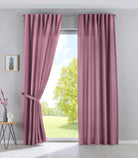 2er Set Vorhänge Verdeckte Schlaufen Cationic »JENA« Blickdicht Leinen Optik Gardinen Meliert Gardinenband mit Raffhalter 2019037-2 Altrosa HxB 225x140 cm Vorhang Set 2019037-2altrosa_daed7ca1-93fa-4072-bdba-b3b999bd2389 | girdainenbox.com