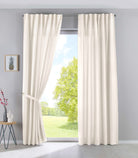 2er Set Vorhänge Verdeckte Schlaufen Cationic »JENA« Blickdicht Leinen Optik Gardinen Meliert Gardinenband mit Raffhalter 2019037-2 Creme HxB 145x140 cm Vorhang Set 2019037-2creme_0b29d193-ebbb-419a-a1a4-5791a7eff260 | girdainenbox.com