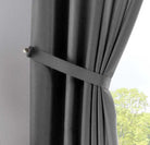 2er Set Vorhänge Verdeckte Schlaufen Cationic »JENA« Blickdicht Leinen Optik Gardinen Meliert Gardinenband mit Raffhalter 2019037-2 Vorhang Set 2019037_03_grau | girdainenbox.com