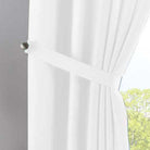 2er Set Vorhänge Verdeckte Schlaufen Cationic »JENA« Blickdicht Leinen Optik Gardinen Meliert Gardinenband mit Raffhalter 2019037-2 Vorhang Set 2019037_03_weiss | girdainenbox.com