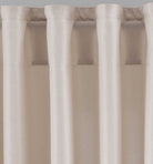 2er Set Vorhänge Verdeckte Schlaufen Cationic »JENA« Blickdicht Leinen Optik Gardinen Meliert Gardinenband mit Raffhalter 2019037-2 Vorhang Set 2019037sand-st | girdainenbox.com