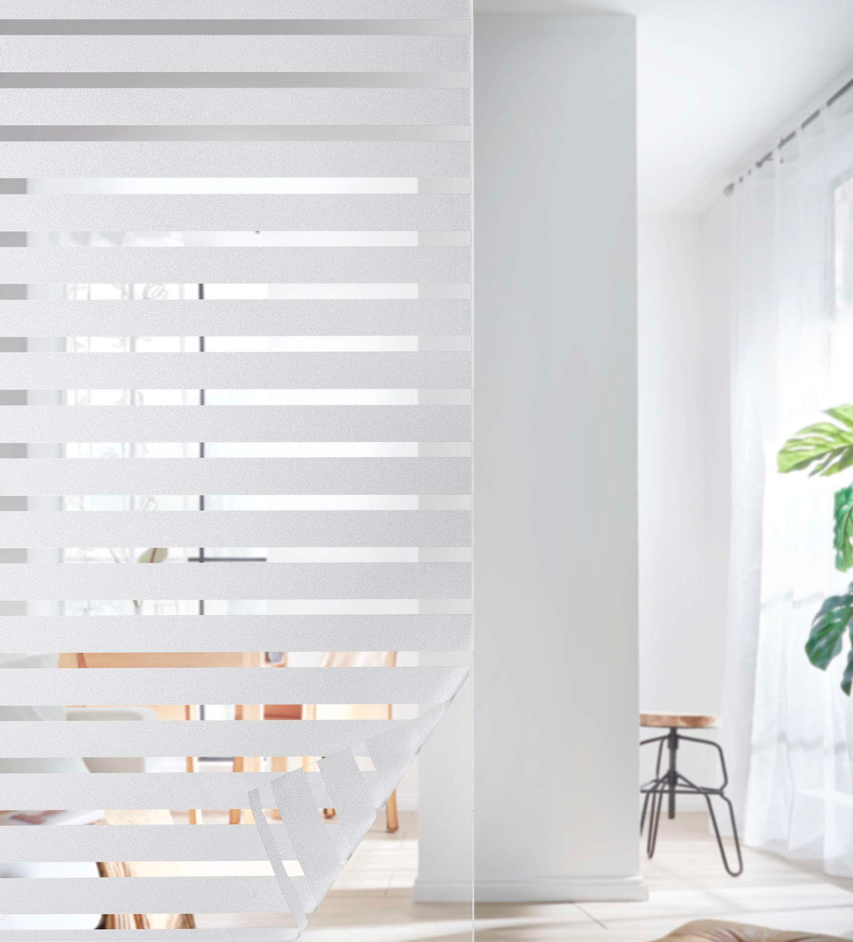 Fensterfolie selbsthaftend Sichtschutzfolie Anti-UV statische Haftung Folie selbstklebend 201916000 Folien 201916000streifen_25_mm_24ed2a0f-62a0-499a-824e-31287039b5cf | girdainenbox.com