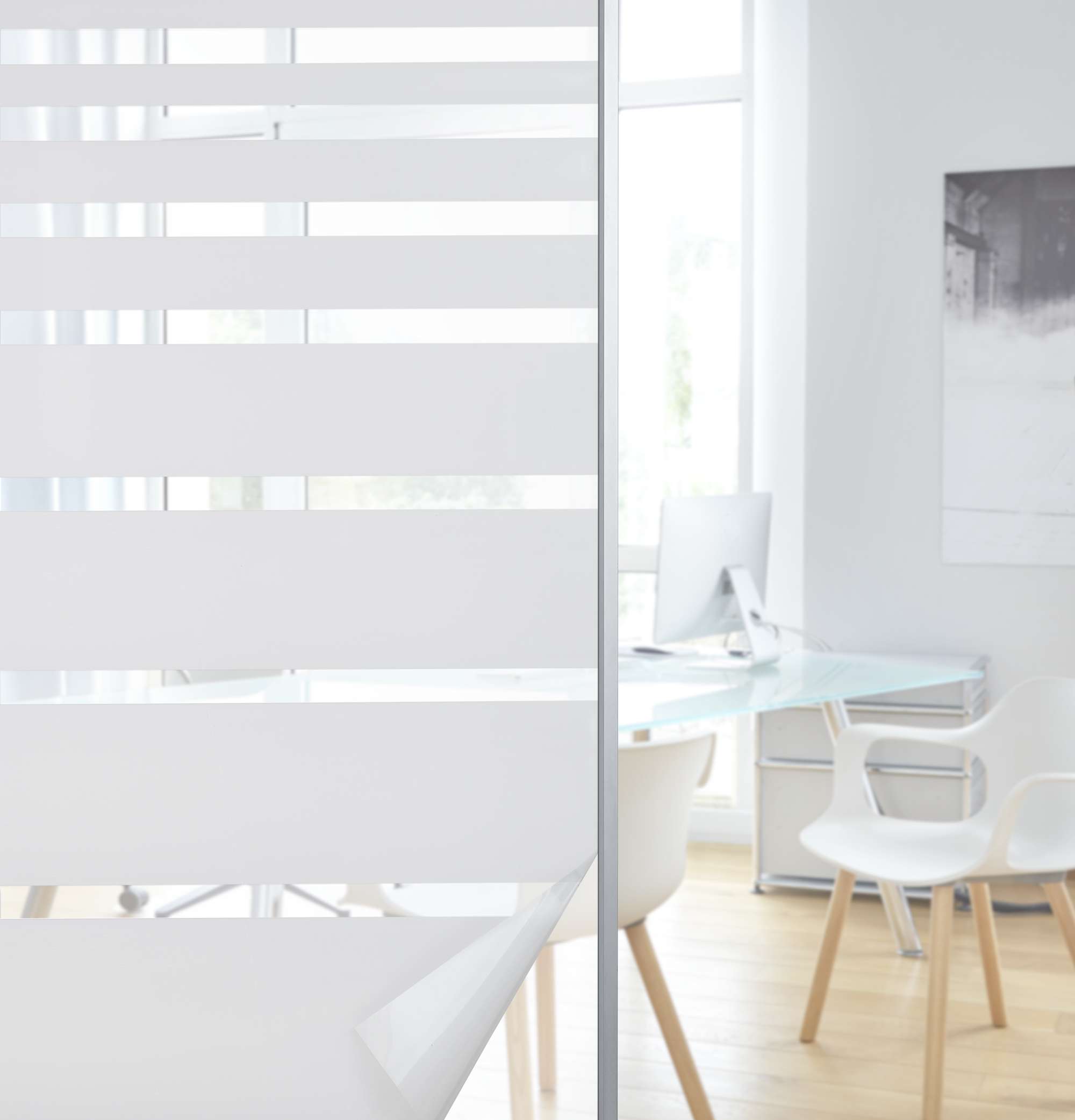 Fensterfolie selbsthaftend Sichtschutzfolie Anti-UV statische Haftung Folie selbstklebend 201916000 Streifen 67x200 cm Folien 201916000streifen_26abbdc9-35c1-4792-8545-12e9c5b68a1f | girdainenbox.com