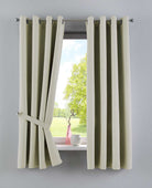 Vorhänge Blickdicht »NewYork« 2er-Pack Thermo-Gardinen Verdunkelungsvorhang Blackout Ösen schalldämmend UV-Schutz Raffhalter 201920600-2 Beige HxB 160x140 cm Vorhang Set 201920600-2beige-160 | girdainenbox.com