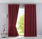 Vorhänge Blickdicht »NewYork« 2er-Pack Thermo-Gardinen Verdunkelungsvorhang Blackout Ösen schalldämmend UV-Schutz Raffhalter 201920600-2 Bordeaux HxB 225x295 cm Vorhang Set 201920600-2bordeaux-295 | girdainenbox.com
