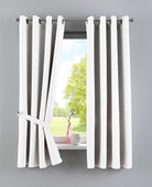 Vorhänge Blickdicht »NewYork« 2er-Pack Thermo-Gardinen Verdunkelungsvorhang Blackout Ösen schalldämmend UV-Schutz Raffhalter 201920600-2 Weiß HxB 160x140 cm Vorhang Set 201920600-2weiss-160 | girdainenbox.com