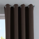 Vorhang Blickdicht »NewYork« 1er-Pack Thermo-Gardine Verdunkelungsvorhang Blackout Ösen schalldämmend UV-Schutz Raffhalter 201920600 Vorhang 201920600_braun_3 | girdainenbox.com