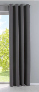 Vorhang Blickdicht »NewYork« 1er-Pack Thermo-Gardine Verdunkelungsvorhang Blackout Ösen schalldämmend UV-Schutz Raffhalter 201920600 Dunkelgrau HxB 225x140 cm Vorhang 201920600dunkelgrau | girdainenbox.com