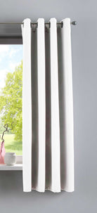 Vorhang Blickdicht »NewYork« 1er-Pack Thermo-Gardine Verdunkelungsvorhang Blackout Ösen schalldämmend UV-Schutz Raffhalter 201920600 Weiß HxB 160x140 cm Vorhang 201920600weiss-160 | girdainenbox.com