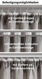 2er Set Bio Organic Vorhänge »Bremen« Reine Bio Baumwolle Blickdicht Gardinen Verdeckte Schlaufen Gardinenband Pflegeleicht 202088 Vorhang Set 2020086-befestigung_14_6 | girdainenbox.com
