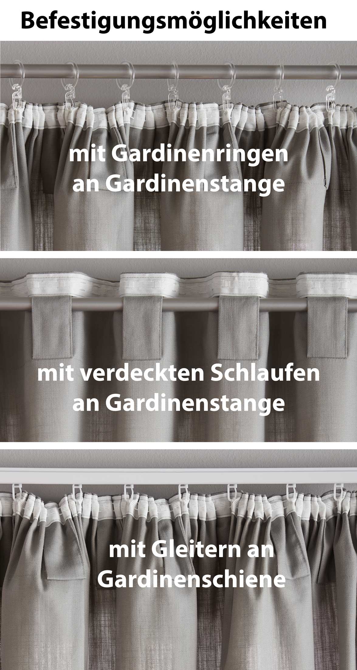 2er Set Bio Organic Vorhänge »Bremen« Reine Bio Baumwolle Blickdicht Gardinen Verdeckte Schlaufen Gardinenband Pflegeleicht 202088 Vorhang Set 2020086-befestigung_14_7 | girdainenbox.com