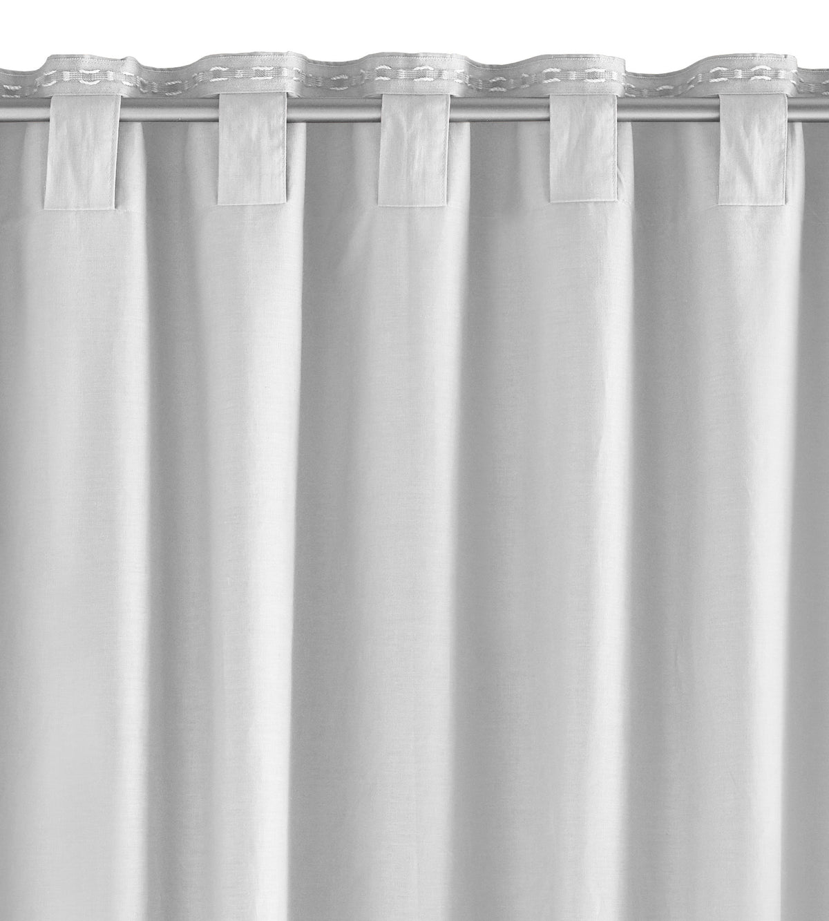 2er Set Bio Organic Vorhänge »Bremen« Reine Bio Baumwolle Blickdicht Gardinen Verdeckte Schlaufen Gardinenband Pflegeleicht 202088 Vorhang Set 202088_stange_weiss | girdainenbox.com