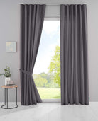 2er Set Bio Organic Vorhänge »Bremen« Reine Bio Baumwolle Blickdicht Gardinen Verdeckte Schlaufen Gardinenband Pflegeleicht 202088 Dunkelgrau HxB 250x145 cm Vorhang Set 202088dunkelgrau_23893374-d5c1-4845-baf9-8f88008168a3 | girdainenbox.com