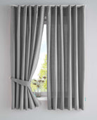 2er Set Bio Organic Vorhänge »Bremen« Reine Bio Baumwolle Blickdicht Gardinen Verdeckte Schlaufen Gardinenband Pflegeleicht 202088 Grau HxB 160x145 cm Vorhang Set 202088grau-160 | girdainenbox.com