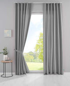2er Set Bio Organic Vorhänge »Bremen« Reine Bio Baumwolle Blickdicht Gardinen Verdeckte Schlaufen Gardinenband Pflegeleicht 202088 Grau HxB 225x145 cm Vorhang Set 202088grau | girdainenbox.com