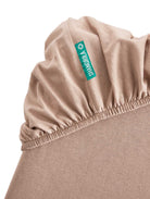 Spannbettlaken »Bremen« Bettlaken Bio Baumwolle Hautfreundlich für Boxpringbetten Matratzen bis 30 cm Höhe 202093 Bettwäsche 202092_bettecke_2_taupe_1 | girdainenbox.com
