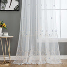 Gardine Raschel Stickerei Design »Florenz« Multiband für Gardinenschiene und Gardinenstange Elegante Fensterdekoration 2023200 02 Gardinenschal 202320002 | girdainenbox.com