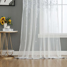 Gardine Raschel Stickerei Design »Florenz« Multiband für Gardinenschiene und Gardinenstange Elegante Fensterdekoration 2023200 07 Gardinenschal 202320007 | girdainenbox.com