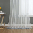 Gardine Raschel Stickerei Design »Florenz« Multiband für Gardinenschiene und Gardinenstange Elegante Fensterdekoration 2023200 12 Gardinenschal 202320012 | girdainenbox.com