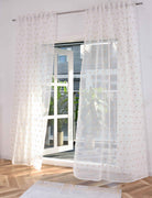 2er Set Gardine »VALENCIA« Multiband Aufhängung Scherli Transparent Leinen-Optik 2023400-408S-2 Natur Taupe Pompom Gardinen Set 2023400-408S-2natur_taupe_pompom | girdainenbox.com