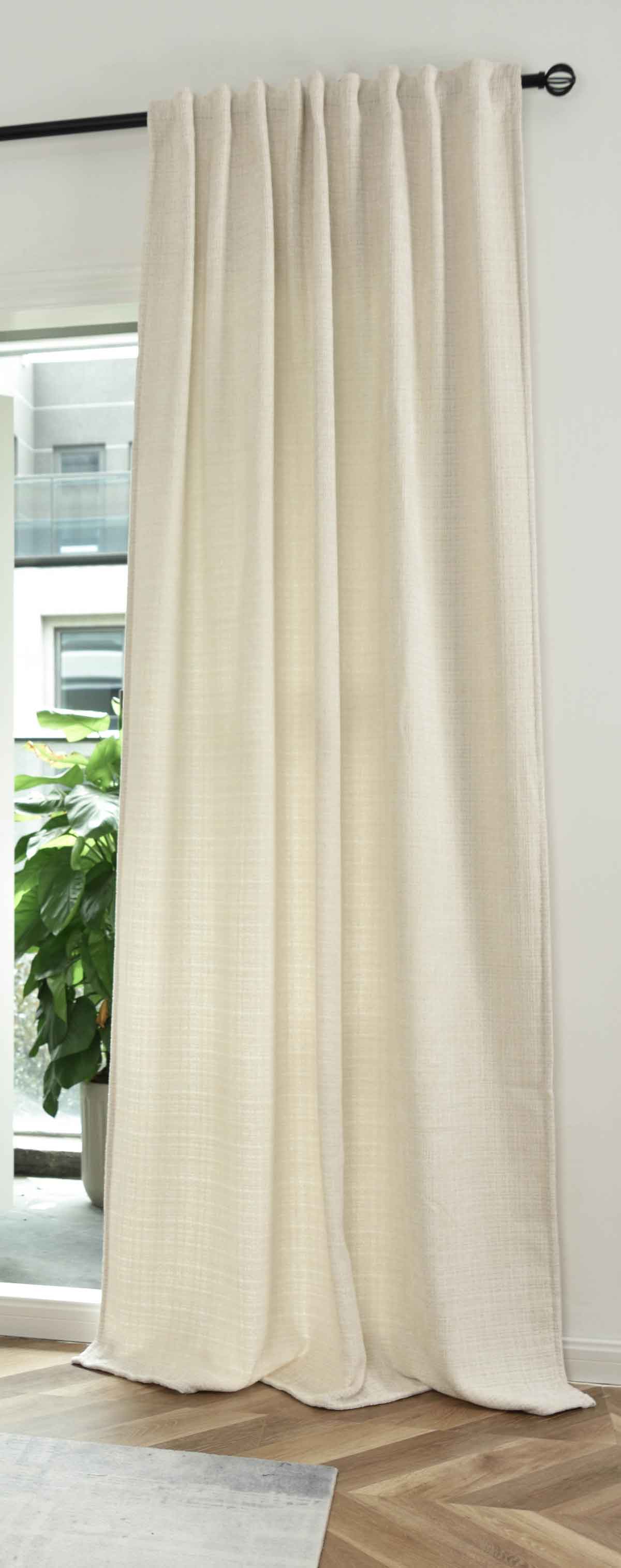 Vorhang Chenille Jacquard »RIGA« mit Multiband-Aufhängung Luxuriöser Stil für Ihr Zuhause 2023500 Beige Vorhang 2023500beige | girdainenbox.com