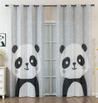 2er Set Vorhang Ösen Grobfaser »Seoul Collection« Digital Druck Ösen Linenlook-Struktur Halbransparent Blickdicht Gardinen Panda Vorhang 2024120-2panda_6514e4e5-eea7-4dad-b6dc-6ecb365aaf68 | girdainenbox.com