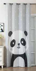 Vorhang Ösen Grobfaser »Seoul Collection« Digital Druck Ösen Gardinen Linenlook-Struktur Halbransparent Blickdicht 2024120 Panda Vorhang 2024120panda | girdainenbox.com