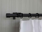 Ausziehbare Gardinenstange »Ningbo« Ø16/19 mm Komplettset zum sofortigen Montieren Wand- und Deckenmontage 2024140 Innenlaufstange 2024140_schwarz_7 | girdainenbox.com