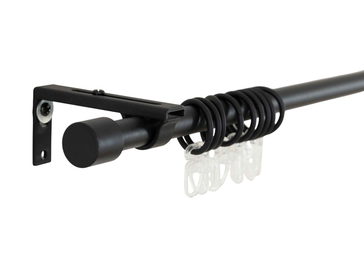 Ausziehbare Gardinenstange »Ningbo« Ø16/19 mm Komplettset zum sofortigen Montieren Wand- und Deckenmontage 2024140 Schwarz Innenlaufstange 2024140schwarz | girdainenbox.com
