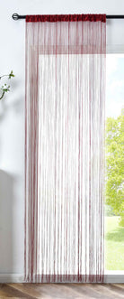 Fadengardine »Shanghai« Gardinenband Tunneldurchzug Schimmernd Vielseitig Modern Praktisch 20306 Bordeaux Lurex HxB 250x145 cm Fadengardine 20306bordeaux_lurex_07cdaa81-4897-4c9b-be78-abd82a8ae0dd | girdainenbox.com
