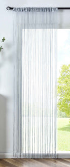 Fadengardine »Shanghai« Gardinenband Tunneldurchzug Schimmernd Vielseitig Modern Praktisch 20306 Grau Lurex HxB 250x145 cm Fadengardine 20306grau_lurex_05e54bae-805a-42e3-95cb-ade708917ea7 | girdainenbox.com