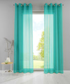 2er Set Ösengardinen Transparent »Basel« Gardine Bleiband Store Vorhang 20332TR2 BlauTürkis HxB 280x140 cm Gardinen Set 20332TR2blautuerkis_ade887fa-572b-4319-8e63-a89d523aa0af | girdainenbox.com
