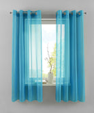 2er Set Ösengardinen Transparent »Basel« Gardine Bleiband Store Vorhang 20332TR2 Gardinen Set 20332TR2petrol-175 | girdainenbox.com