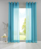 2er Set Ösengardinen Transparent »Basel« Gardine Bleiband Store Vorhang 20332TR2 Gardinen Set 20332TR2petrol_1fb2fdb3-6ffb-4378-bf66-2f91708fe601 | girdainenbox.com