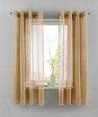 2er Set Ösengardinen Transparent »Basel« Gardine Bleiband Store Vorhang 20332TR2 Gardinen Set 20332TR2sand-175 | girdainenbox.com