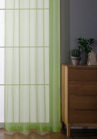 2er-Pack Ösen Gardinen Transparent Vorhang Set Wohnzimmer Voile Ösenvorhang Bleibandabschluß 203322 Gardinen Set 20332_apfelgrA778n_2 | girdainenbox.com