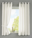 2er Set Vorhänge Schal Ösen »Berlin« Microsatin Lichtdurchlässig Uni Matt 20405N2 Creme HxB 175x140 cm Vorhang 20405N2creme-175_e9512c81-1c1d-4a81-88fa-8945a1c58e72 | girdainenbox.com