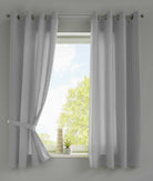 2er Set Vorhänge Schal Ösen »Berlin« Microsatin Lichtdurchlässig Uni Matt 20405N2 Grau HxB 175x140 cm Vorhang 20405N2grau-175_e63de25d-c95b-41c5-a848-1e42dcc5af01 | girdainenbox.com
