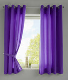 2er Set Vorhänge Schal Ösen »Berlin« Microsatin Lichtdurchlässig Uni Matt 20405N2 Lila HxB 175x140 cm Vorhang 20405N2lila-175_233b5719-37cd-4e6e-ae1e-897659c83774 | girdainenbox.com
