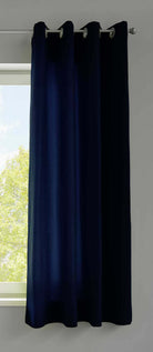 1er Set Vorhänge Schal Ösen »Berlin« Microsatin Lichtdurchlässig Uni Matt 20405N Dunkelblau HxB 175x140 cm Vorhang 20405Ndunkelblau-175_169d3f84-15a3-492e-80b3-2108540ab180 | girdainenbox.com