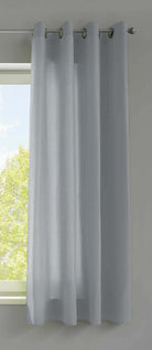 1er Set Vorhänge Schal Ösen »Berlin« Microsatin Lichtdurchlässig Uni Matt 20405N Grau HxB 175x140 cm Vorhang 20405Ngrau-175_2b64d334-65f8-4879-9b93-47b73c538d54 | girdainenbox.com