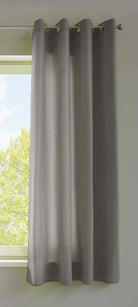 1er Set Vorhänge Schal Ösen »Berlin« Microsatin Lichtdurchlässig Uni Matt 20405N Hellgrau HxB 145x140 cm Vorhang 20405Nhellgrau-175 | girdainenbox.com