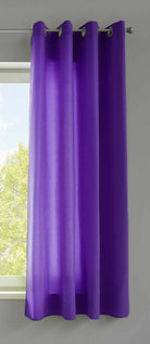 1er Set Vorhänge Schal Ösen »Berlin« Microsatin Lichtdurchlässig Uni Matt 20405N Lila HxB 145x140 cm Vorhang 20405Nlila-175 | girdainenbox.com
