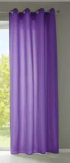 1er Set Vorhänge Schal Ösen »Berlin« Microsatin Lichtdurchlässig Uni Matt 20405N Lila HxB 245x140 cm Vorhang 20405Nlila | girdainenbox.com