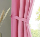 1er Set Vorhänge Schal Ösen »Berlin« Microsatin Lichtdurchlässig Uni Matt 20405N Vorhang 20405_raff_pink_03a91919-adee-4301-be4d-5739dfeae475 | girdainenbox.com