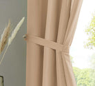 1er Set Vorhänge Schal Ösen »Berlin« Microsatin Lichtdurchlässig Uni Matt 20405N Vorhang 20405_raff_sand_3fde3127-0874-4420-8632-6304d2b61b26 | girdainenbox.com