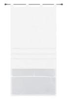 Doppel Raffrollo Palma Microsatin matt Voile Faltgardinen Faltrollo Schlaufenrollo mit Universalgardinenband 20410 Weiss 80 x 175 (BxH) Raffrollo 20410weiss_f8350041-89f6-486d-ad8c-601c2b304c33 | girdainenbox.com
